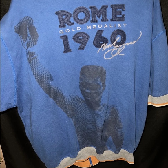 Vintage Platinum Fubu Muhammad Ali USA 80 full zip sweatshirt polo Size XL - Picture 7 of 10